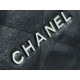 Chanel 22P 22 Bag Black and Gold Caviar Calfskin  