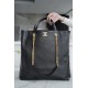 Chanel 22SS Latest Maxi Shopping Bag Black Grain Calfskin  