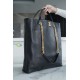 Chanel 22SS Latest Maxi Shopping Bag Black Grain Calfskin  