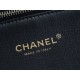 Chanel 22SS Latest Maxi Shopping Bag Black Grain Calfskin  