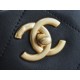 Chanel 22SS Latest Maxi Shopping Bag Black Grain Calfskin  