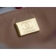 Chanel 22A Gold White Lizard-Print Calfskin with Vintage Gold Clasp  