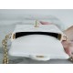 Chanel 22A Gold Flap Bag Square Lizard-Print Calfskin with Vintage Gold Clasp  