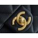 Chanel 22A Gold Flap Bag Square Lizard-Print Calfskin with Vintage Gold Clasp  