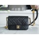 Chanel 22A Gold Flap Mini Lizard-Print Calfskin with Vintage Gold Clasp  