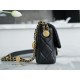 Chanel 22A Gold Flap Mini Lizard-Print Calfskin with Vintage Gold Clasp  