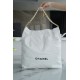 Chanel 22P 22 Bag Large White Glossy Calfskin  