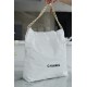 Chanel 22P 22 Bag Large White Glossy Calfskin  