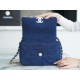 Chanel 22P Dark Denim Small Chanel Denim Collection  