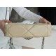 Chanel 19 BAG 22C Milk Tea Apricot Silver Accessories Small  