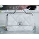 Chanel 19 BAG Silver Buckle Small  