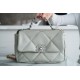 Chanel 19 BAG 22C Milk Green Gray Silver Accessories Small  