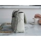 Chanel 19 BAG 22C Milk Green Gray Silver Accessories Small  