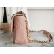 CHANEL 19 Bag Peach Pink Small Rectangular Flap  