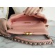 CHANEL 19 Bag Peach Pink Small Rectangular Flap  