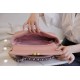 CHANEL 19 Bag Peach Pink Medium Rectangular Flap  