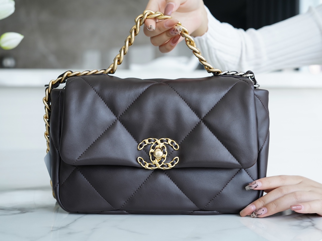 CHANEL 19 BAG Deep Brown  