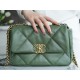 Chanel 19 Bag 2021 Matcha Green Small Lambskin  