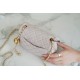 Chanel CF Metal Ball Square胖子 Light Purple  