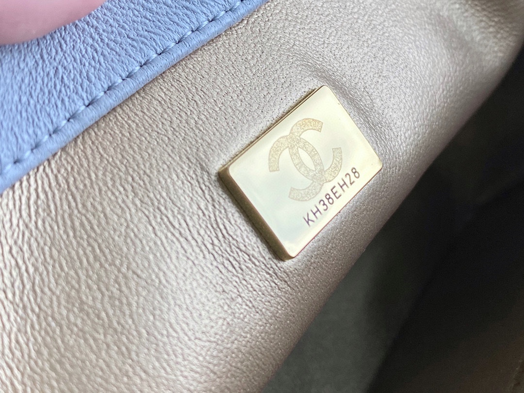 Chanel CF Metal Ball Square胖子 Light Grey  