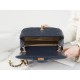 Chanel CF Metal Ball Square Fatty Dark Blue  