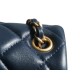 Chanel CF Metal Ball Square Fatty Dark Blue  