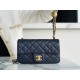 Chanel CF Metal Ball Mini Dark Blue  