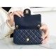 Chanel CF Metal Ball Mini Dark Blue  