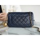 Chanel CF Metal Ball Mini Dark Blue  