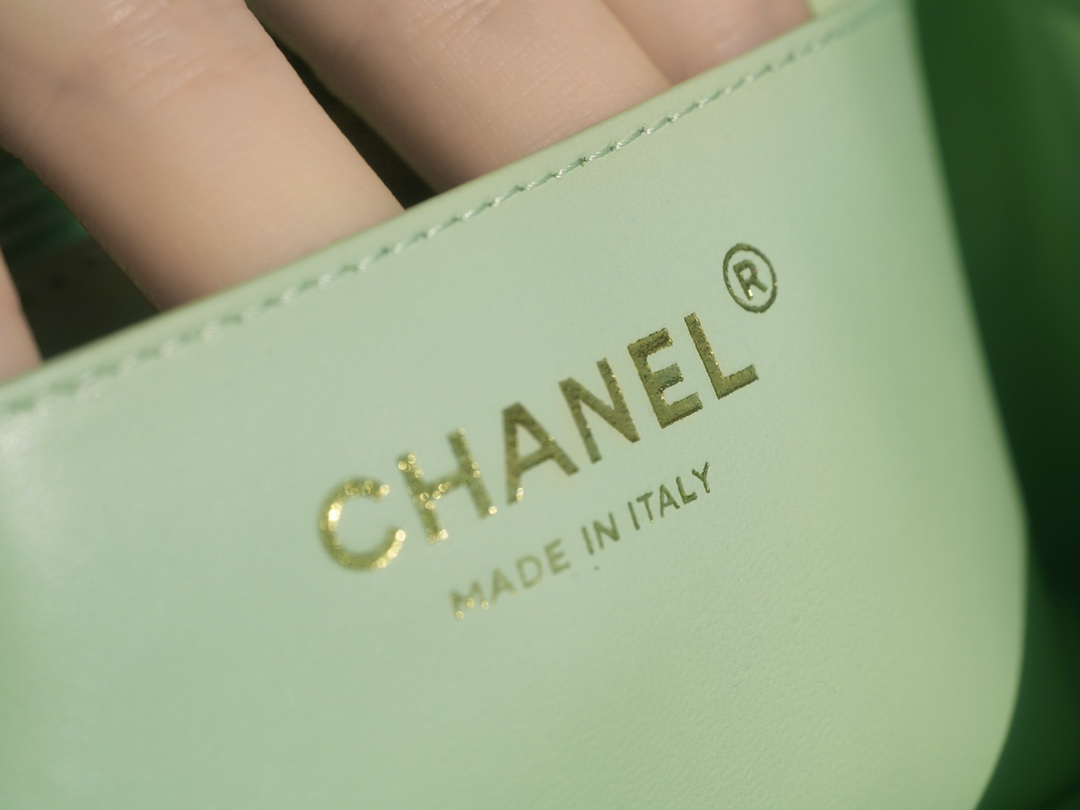 Chanel 22C CF Mini Metal Ball Apple Green  