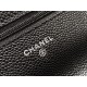 Chanel Entry-Level Classic Fortune Bag Black/Silver Caviar Leather  