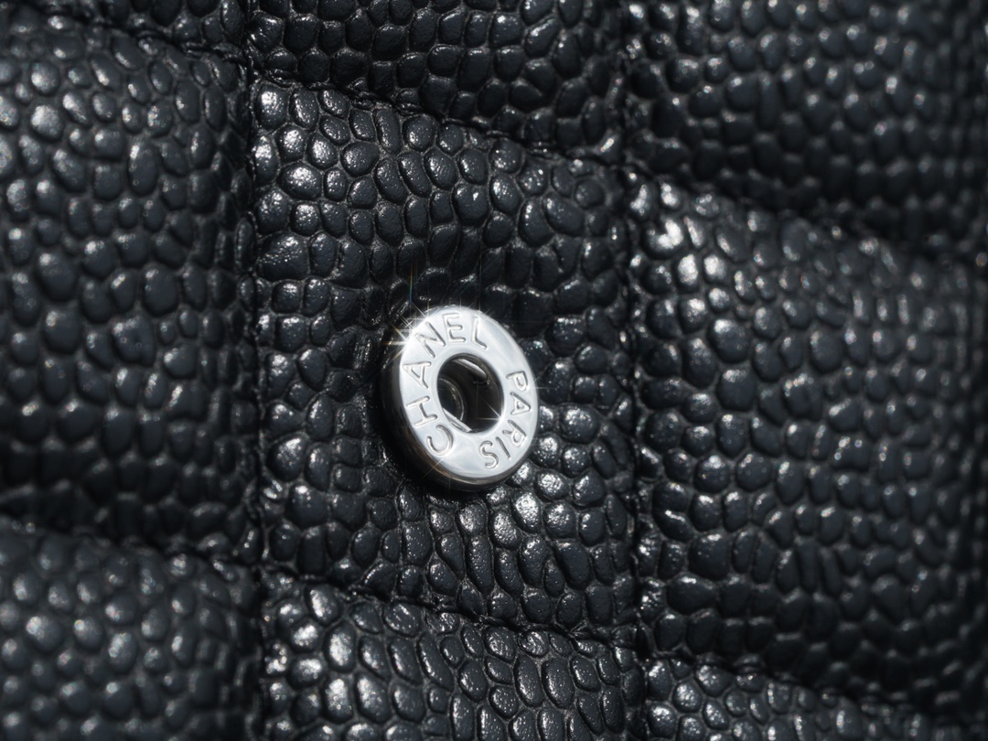 Chanel Fortune Bag Black/Steel Caviar Leather  