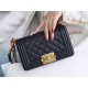 Chanel Leboy Large Ball Pattern Black/Gold Small Caviar Leather  