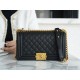 Chanel Leboy Large Ball Pattern Black/Gold Medium Caviar Leather  