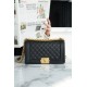 Chanel Leboy Large Ball Pattern Black/Gold Medium Caviar Leather  