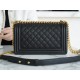 Chanel Leboy Large Ball Pattern Black/Gold Medium Caviar Leather  