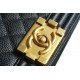 Chanel Leboy Large Ball Pattern Black/Gold Medium Caviar Leather  