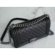 Chanel Leboy Large Ball Pattern Black/Silver Medium Caviar Leather  