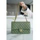 CF Classic Flap Medium Classic Green Lambskin  