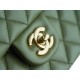 CF Classic Flap Medium Classic Green Lambskin  