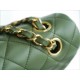 CF Classic Flap Medium Classic Green Lambskin  