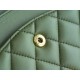 CF Classic Flap Medium Classic Green Lambskin  