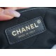 CHANEL 22P 22 Bag Medium Black/White Small Leather  