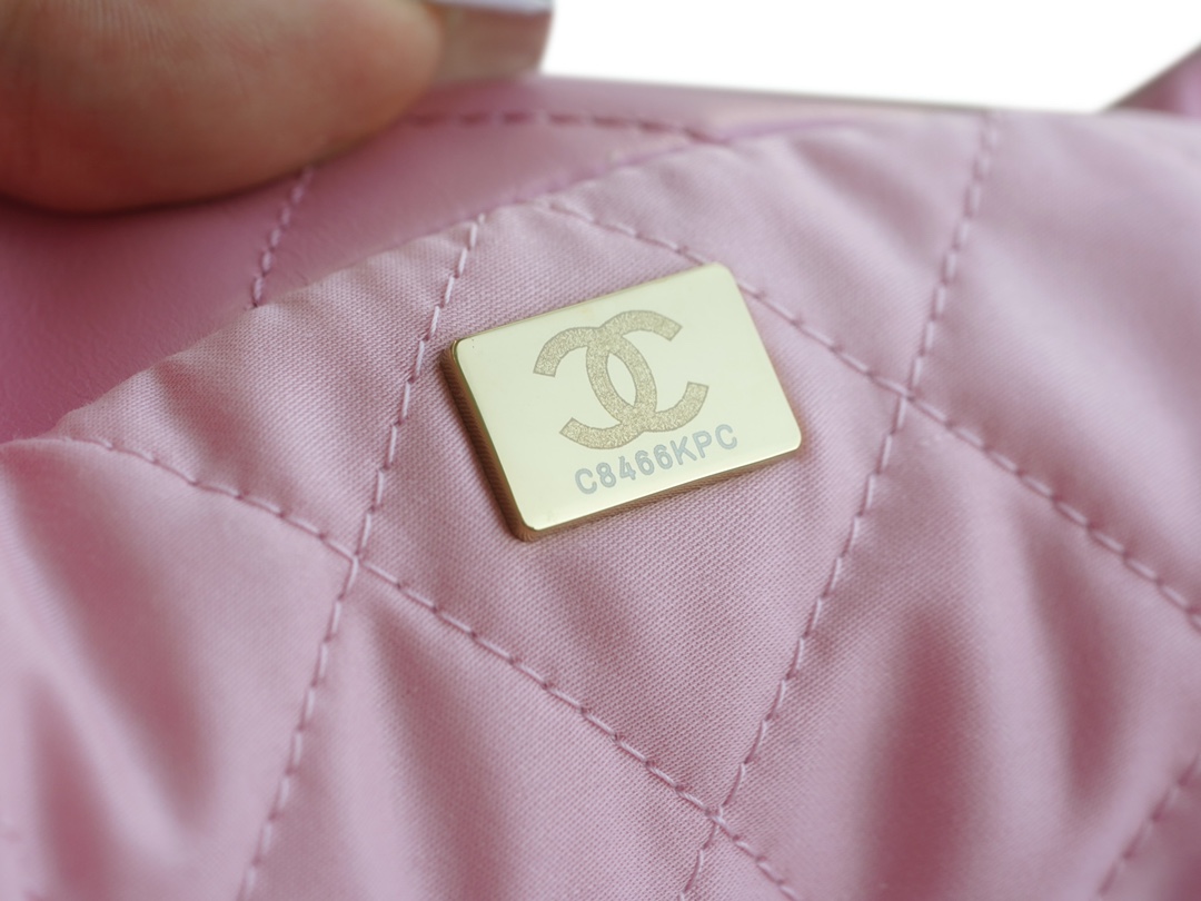 CHANEL 22P 22 Bag Large Sakura Pink  