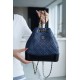 Chanel Gabrielle Backpack Blue/Black Calfskin  