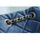 Chanel Gabrielle Backpack Blue/Black Calfskin  