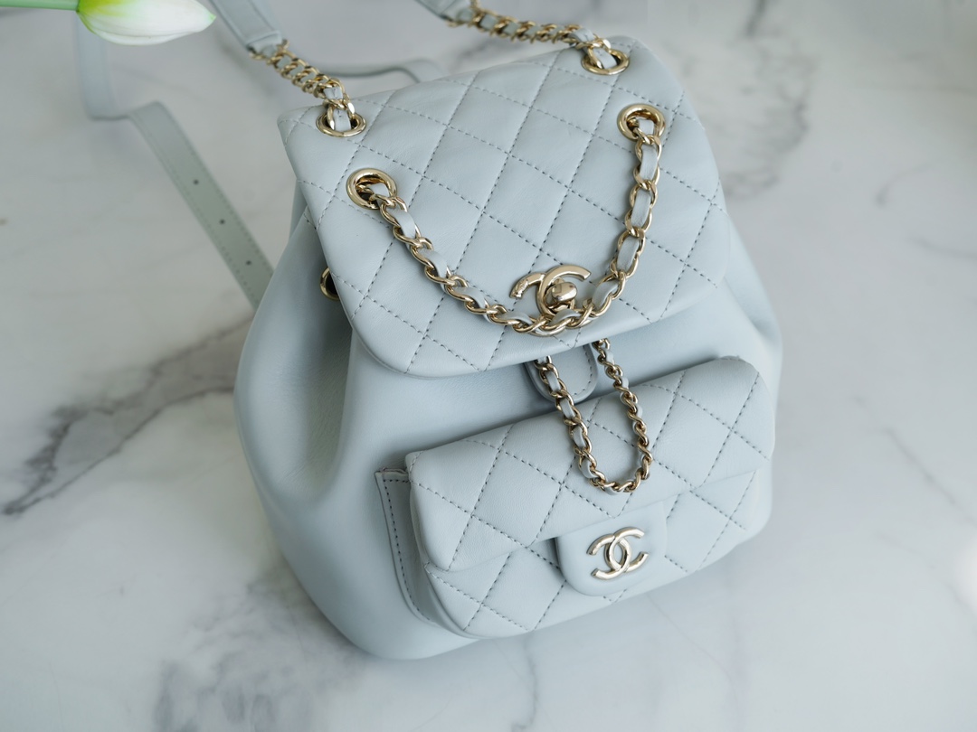 CHANEL 22A Duma Backpack Small Lambskin  