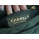 CHANEL 22K Postman Tofu Bag Olive Green Fine Grain Leather  