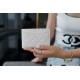 Chanel CF Card Holder White Leather  