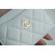 Chanel CF Card Holder White Leather  